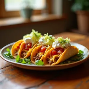 Tacos dorados de la casa